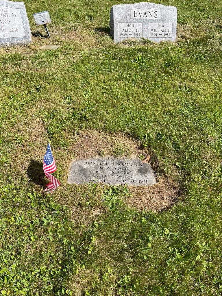 Joseph J. Kopera's grave. Photo 2