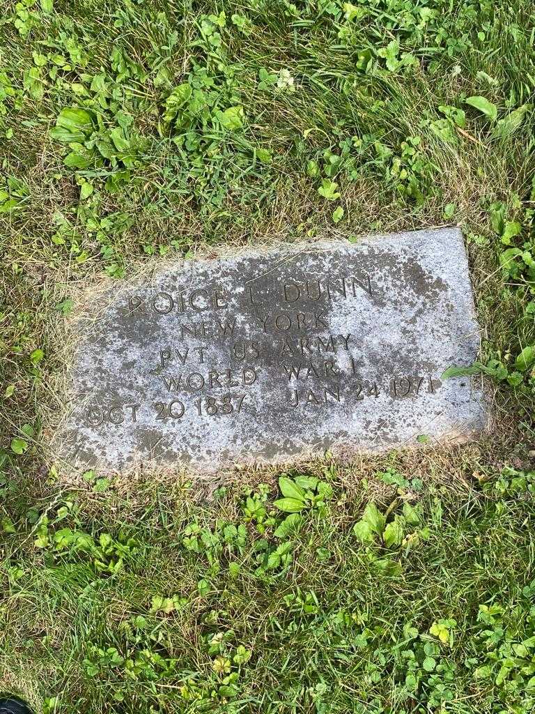 Roice L. Dunn's grave. Photo 3