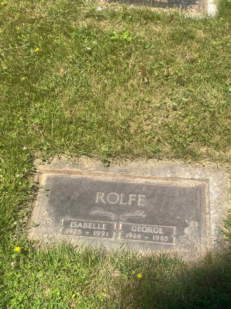 Isabelle Rolfe's grave. Photo 3