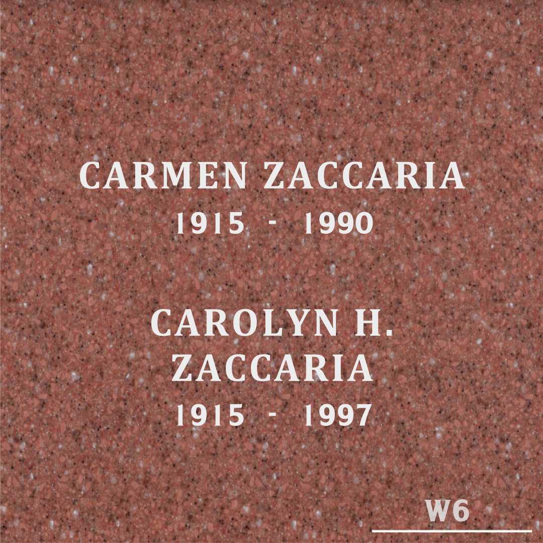 Carmen Zaccaria's grave