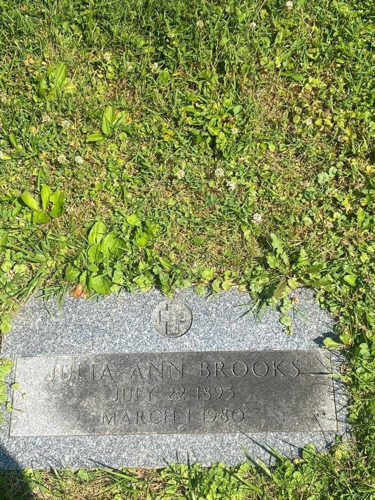 Julia Ann Brooks's grave. Photo 4