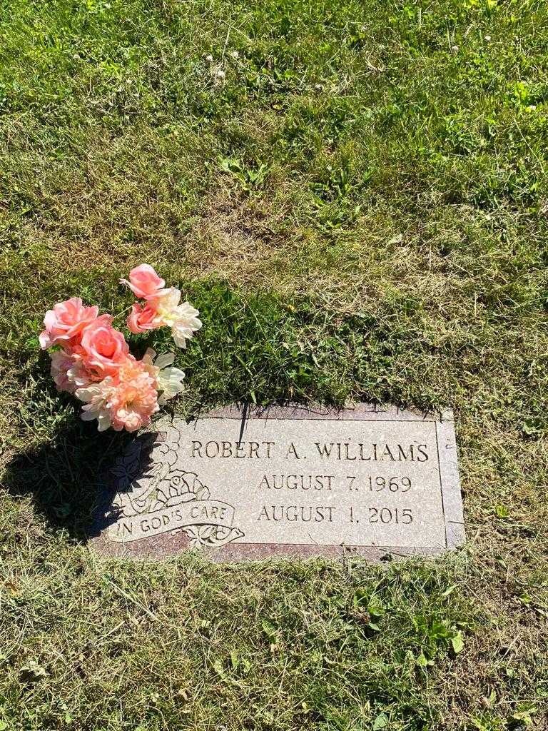 Robert A. Williams's grave. Photo 3