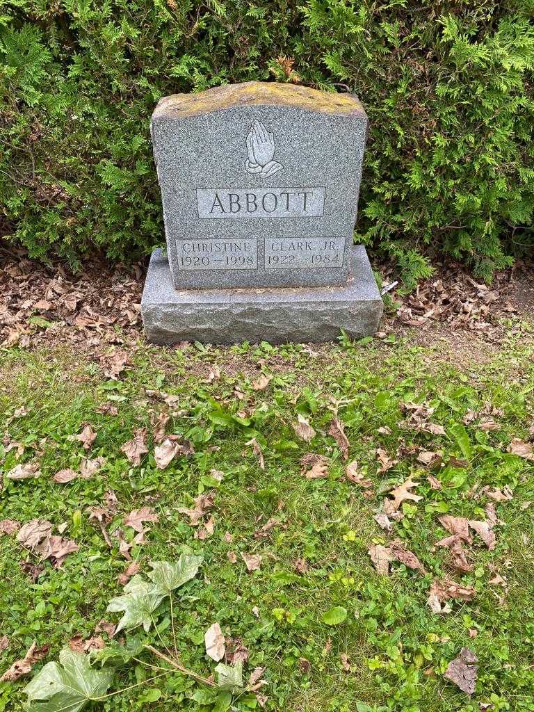 Christine Abbott's grave. Photo 2