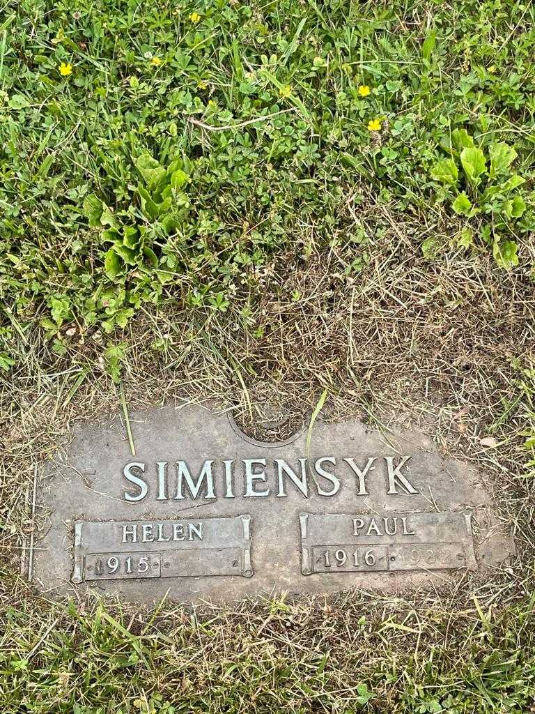 Paul Simiensyk's grave. Photo 3