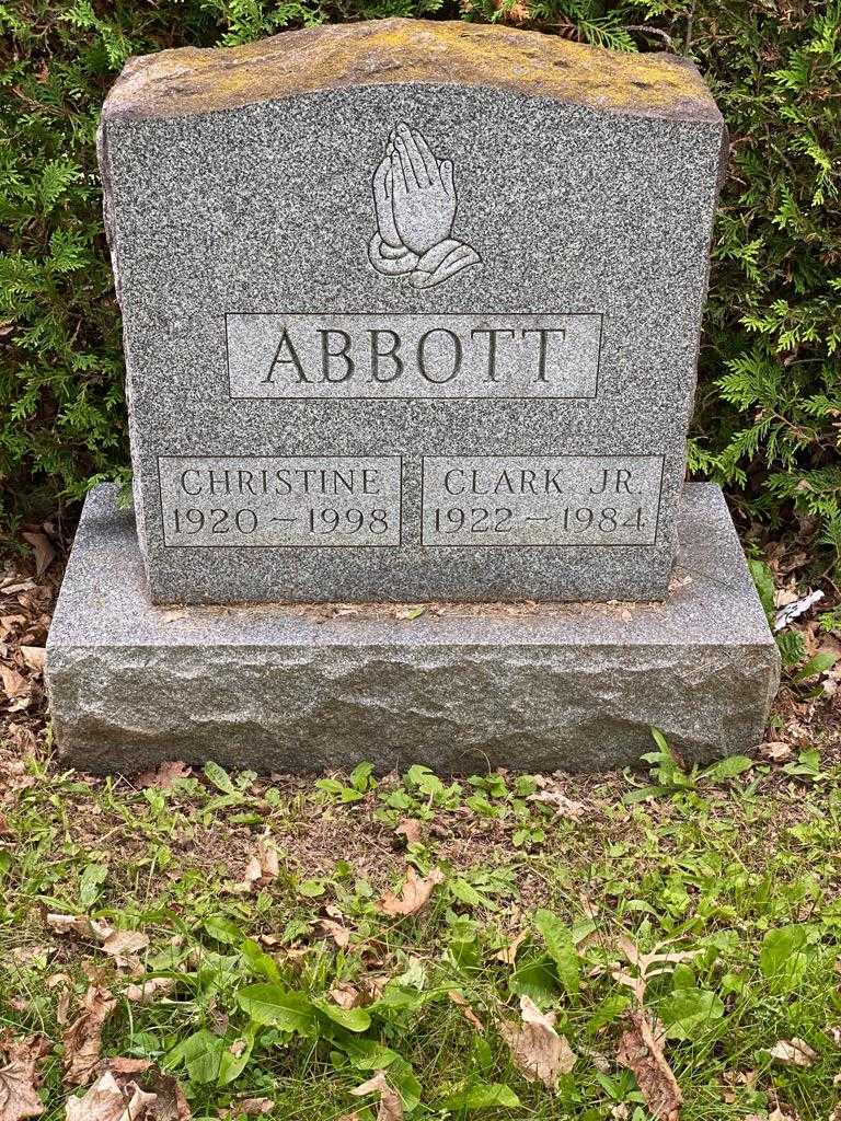 Christine Abbott's grave. Photo 3