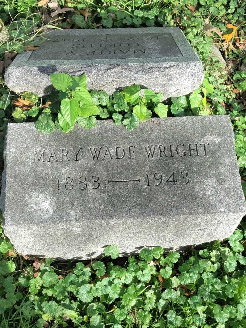 Mary Elizabeth Wade Wright's grave. Photo 3