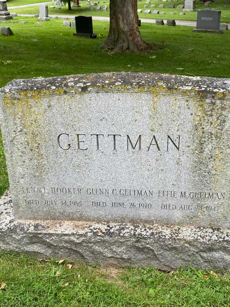 Effie M. Gettman's grave. Photo 3