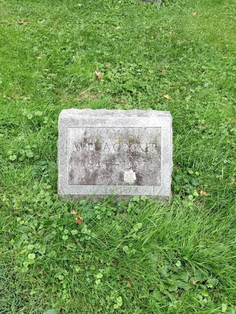 Amelia C. Acker's grave. Photo 2