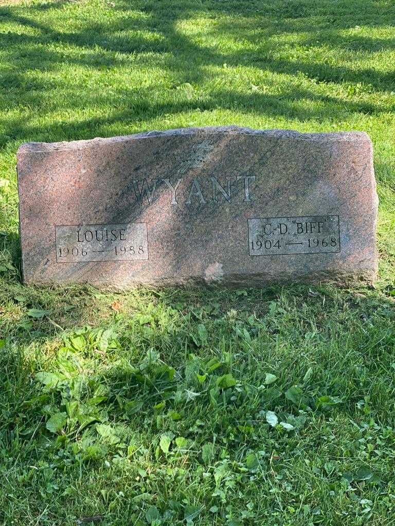 Claron D. Wyant's grave. Photo 3