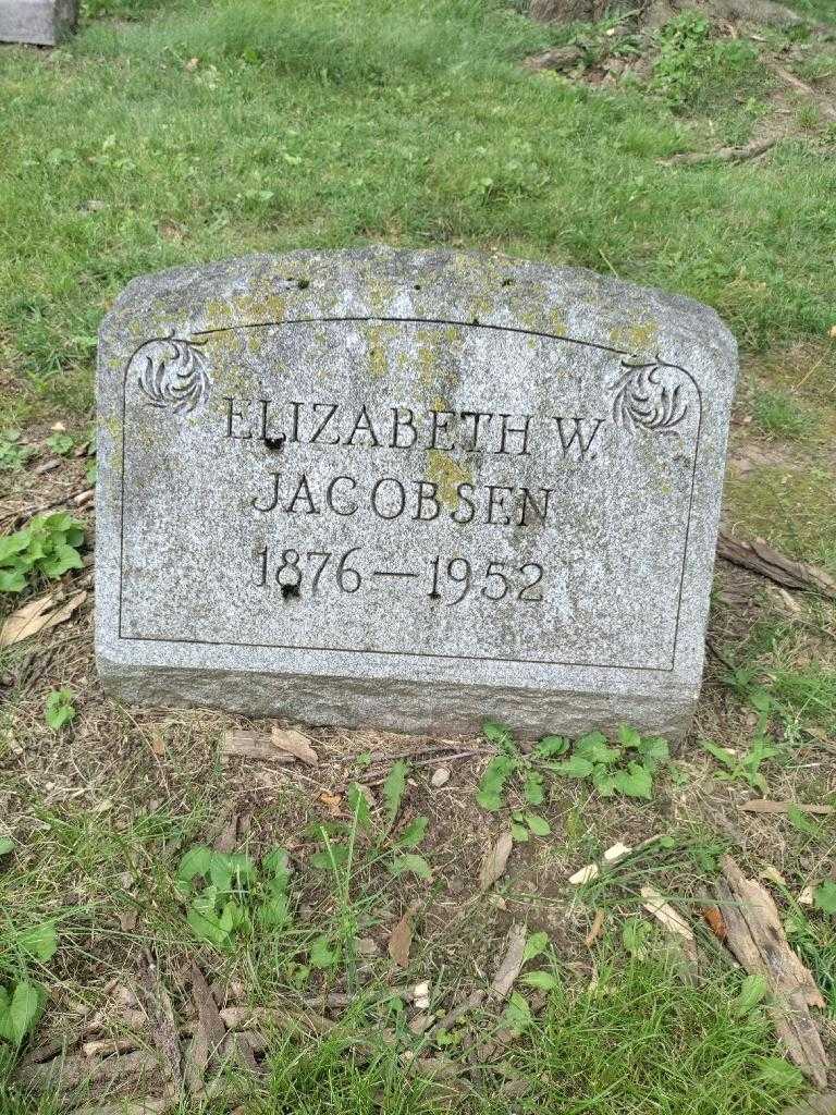 Elizabeth W. Jacobsen's grave. Photo 3