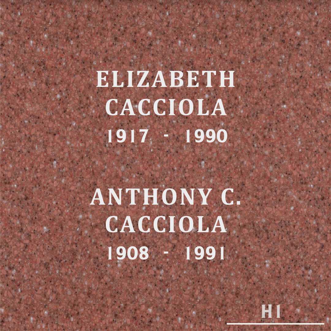 Elizabeth Cacciola's grave