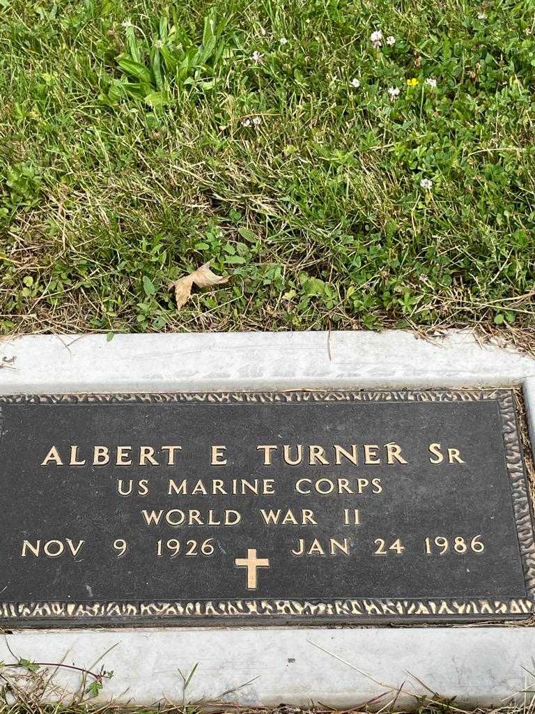 Albert E. Turner Senior's grave. Photo 3