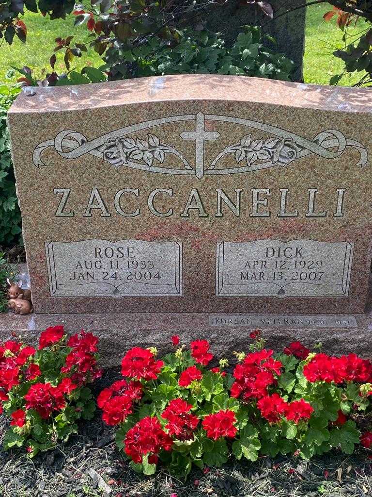 Dick Zaccanelli's grave. Photo 3
