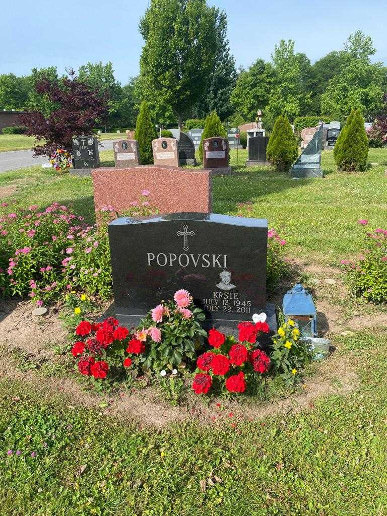 Krste Popovski's grave. Photo 2