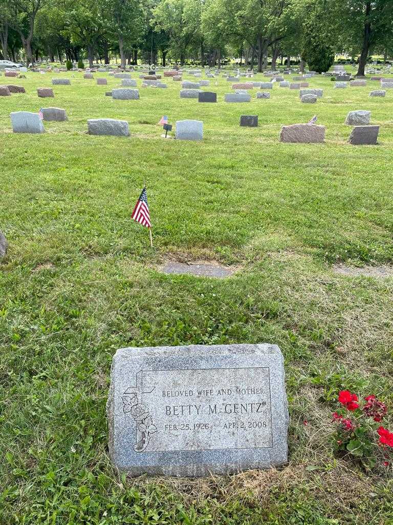 Betty M. Gentz's grave. Photo 2