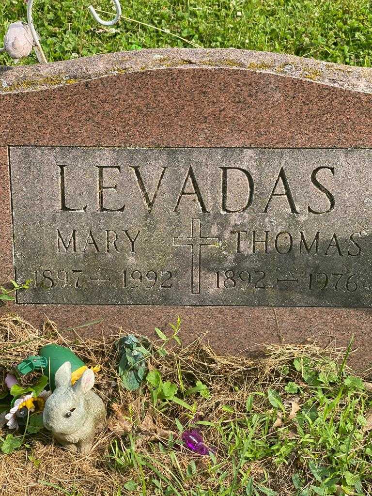 Mary Levadas's grave. Photo 3