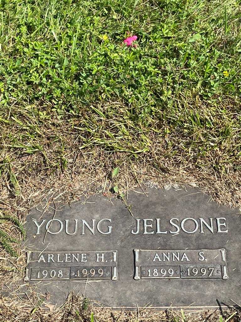 Anna S. Young Jelsone's grave. Photo 3