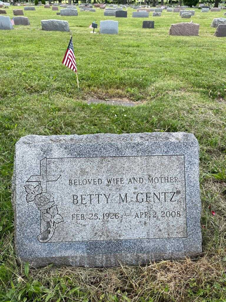 Betty M. Gentz's grave. Photo 3