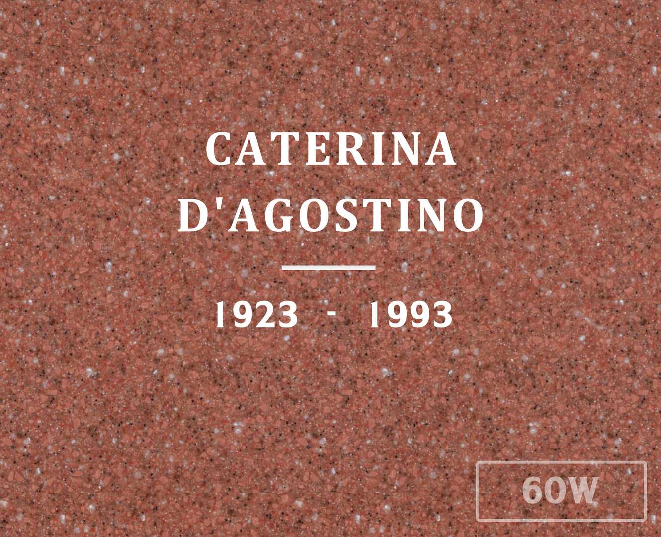 Caterina D'Agostino's grave
