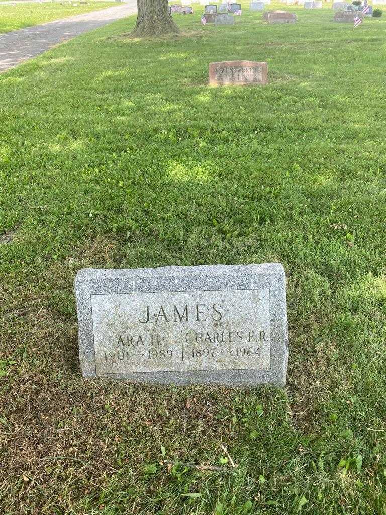 Charles E. James's grave. Photo 2