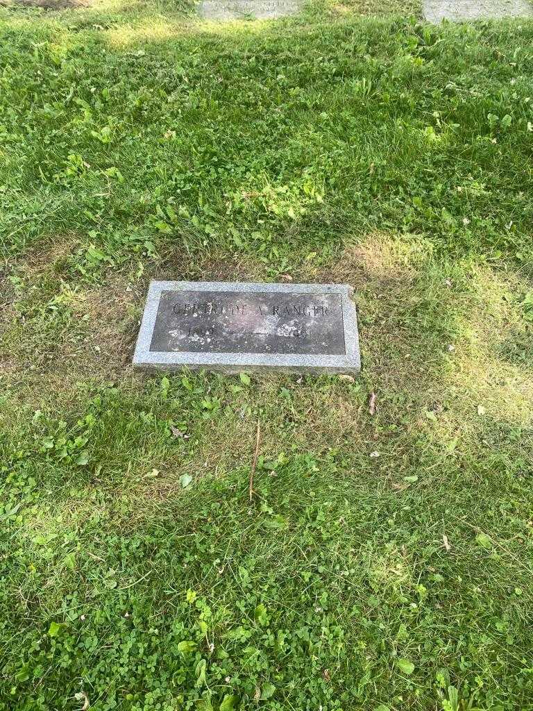 Gertrude A. Ranger's grave. Photo 2