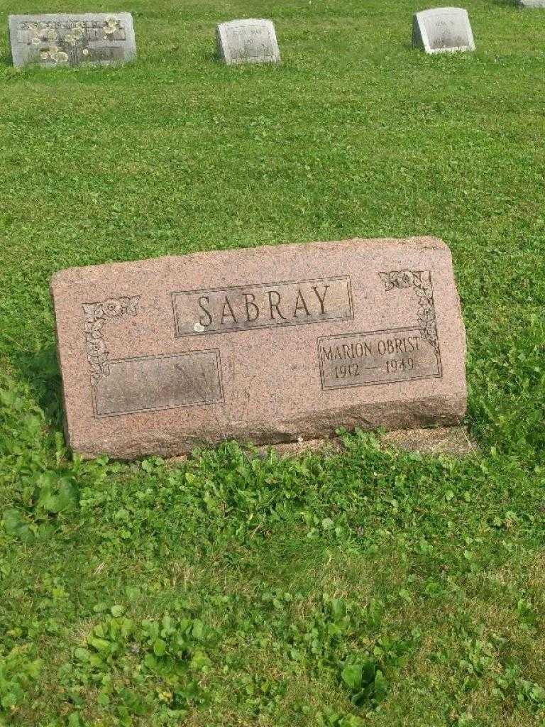 Marion Obrist Sabray's grave. Photo 3