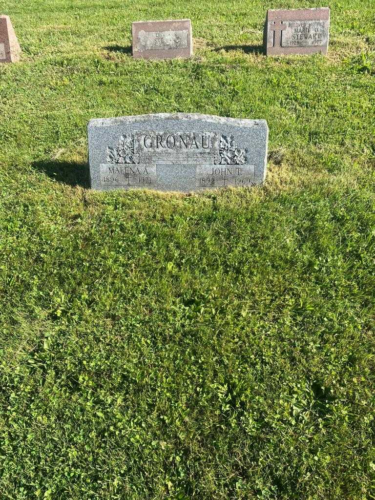 John T. Gronau's grave. Photo 2