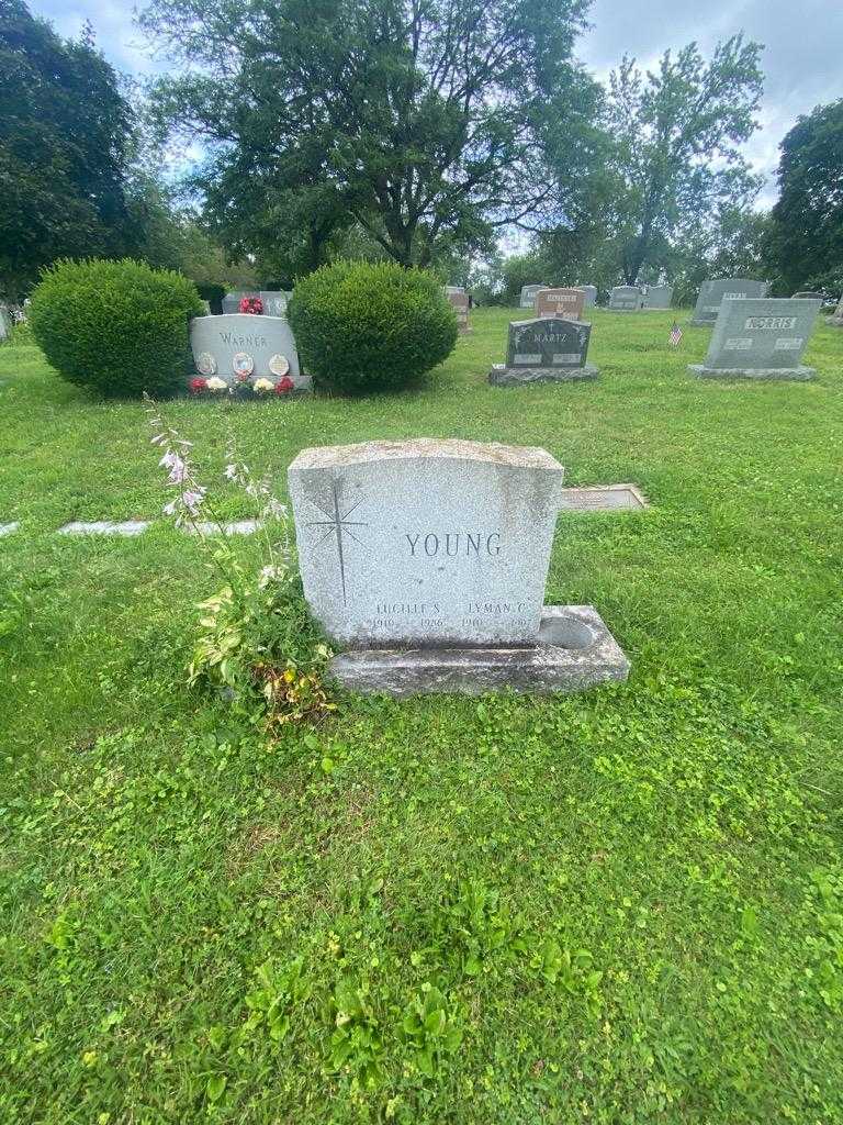 Lucille S. Young's grave. Photo 1