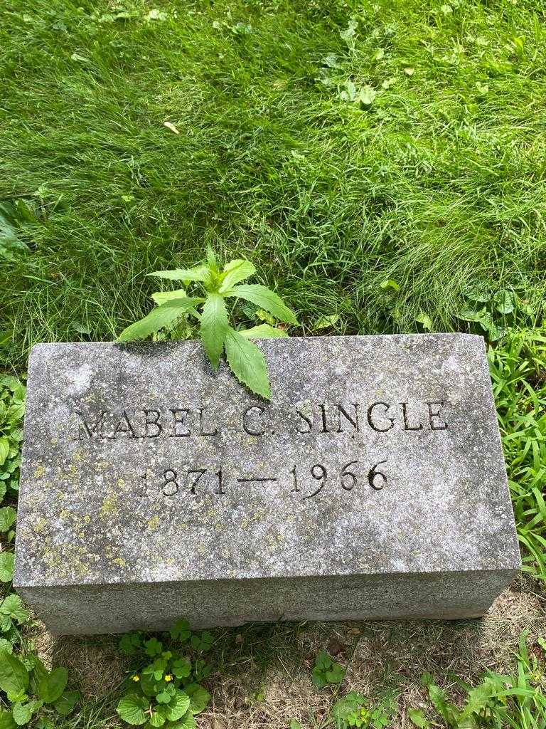 Mabel C. Single's grave. Photo 3