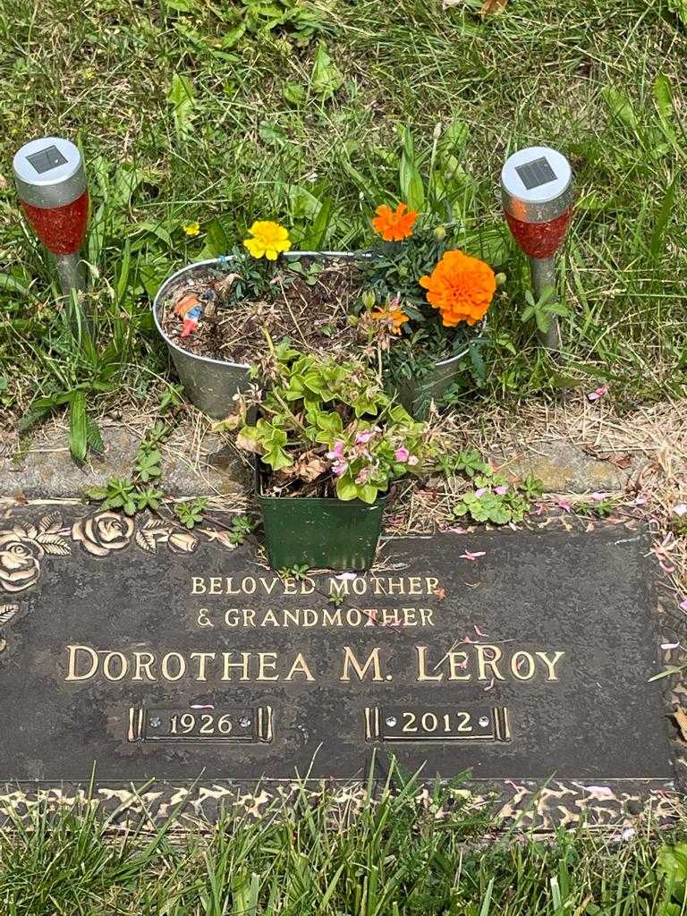 Dorothea M. LeRoy's grave. Photo 3
