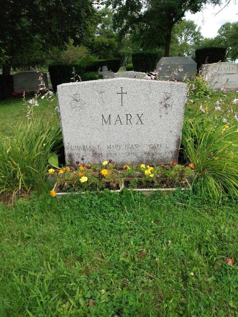 Charles E. Marx's grave. Photo 1