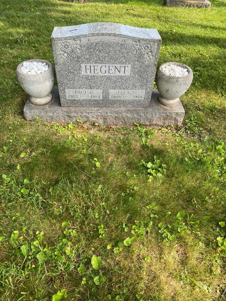 Ella S. Hegent's grave. Photo 2