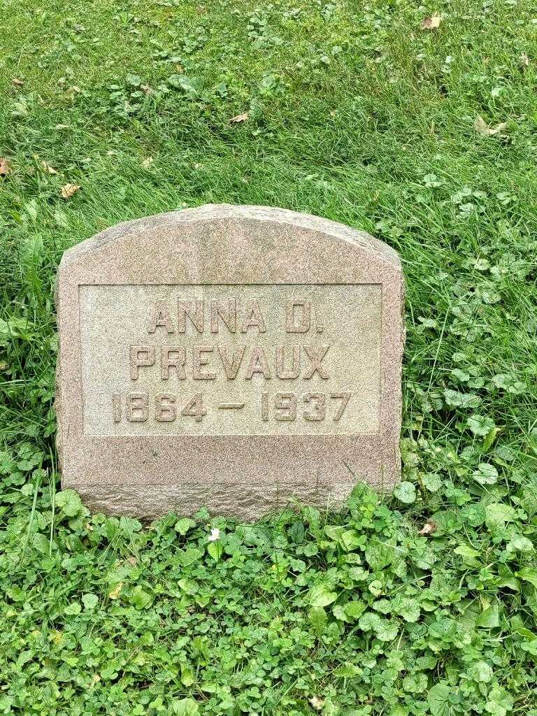 Anna DuChesneau Prevaux's grave. Photo 3