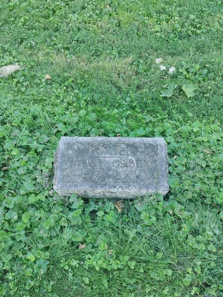 Louis Gabel's grave. Photo 2