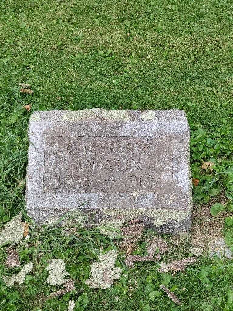 Chester F. Snavlin's grave. Photo 2
