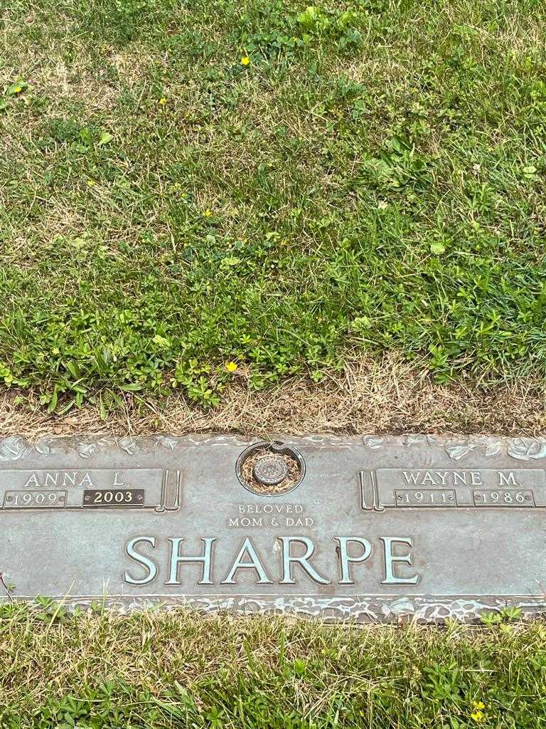 Wayne M. Sharpe's grave. Photo 3