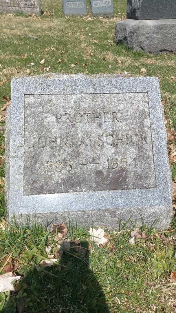 John Adam Schick's grave. Photo 3