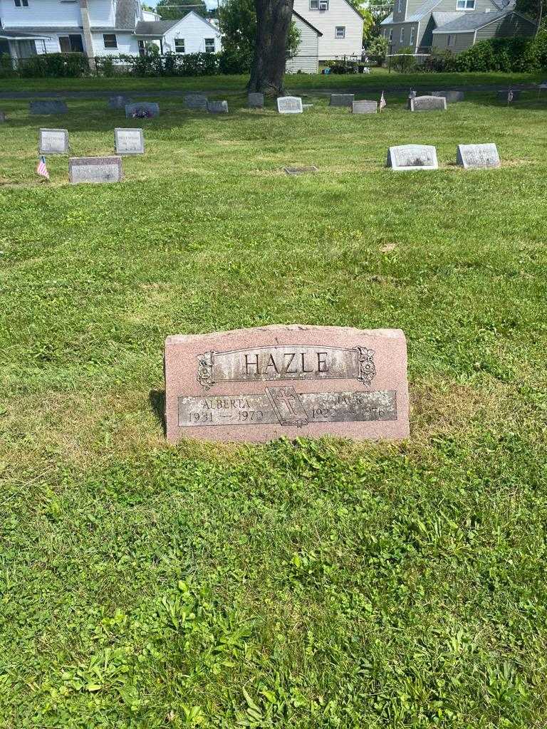 Alberta Hazle's grave. Photo 2