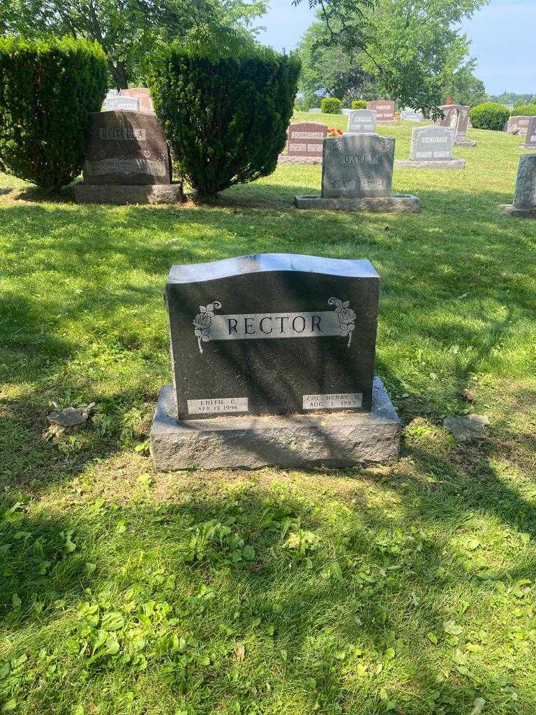 Edith C. Rector's grave. Photo 2