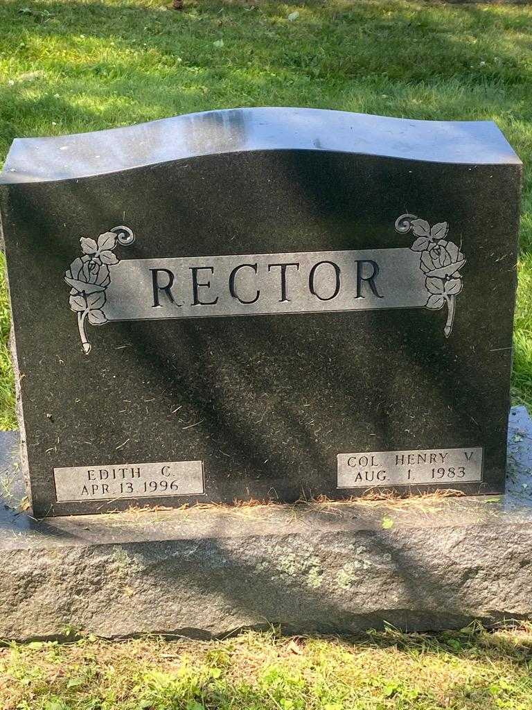 Edith C. Rector's grave. Photo 3