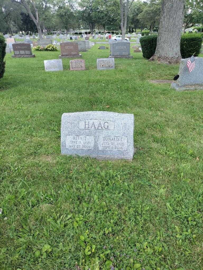 Donald F. Haag's grave. Photo 1