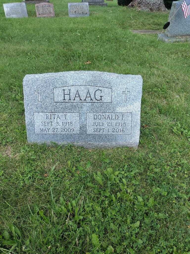 Donald F. Haag's grave. Photo 2