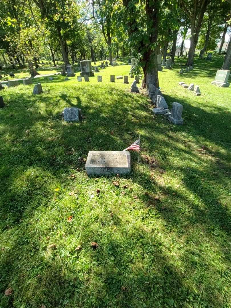 Nicholas A. Johnson's grave. Photo 1