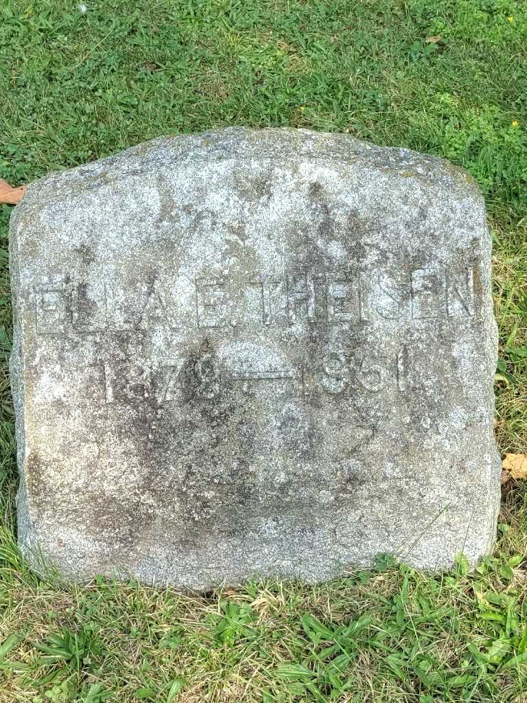 Ella E. Theisen's grave. Photo 3
