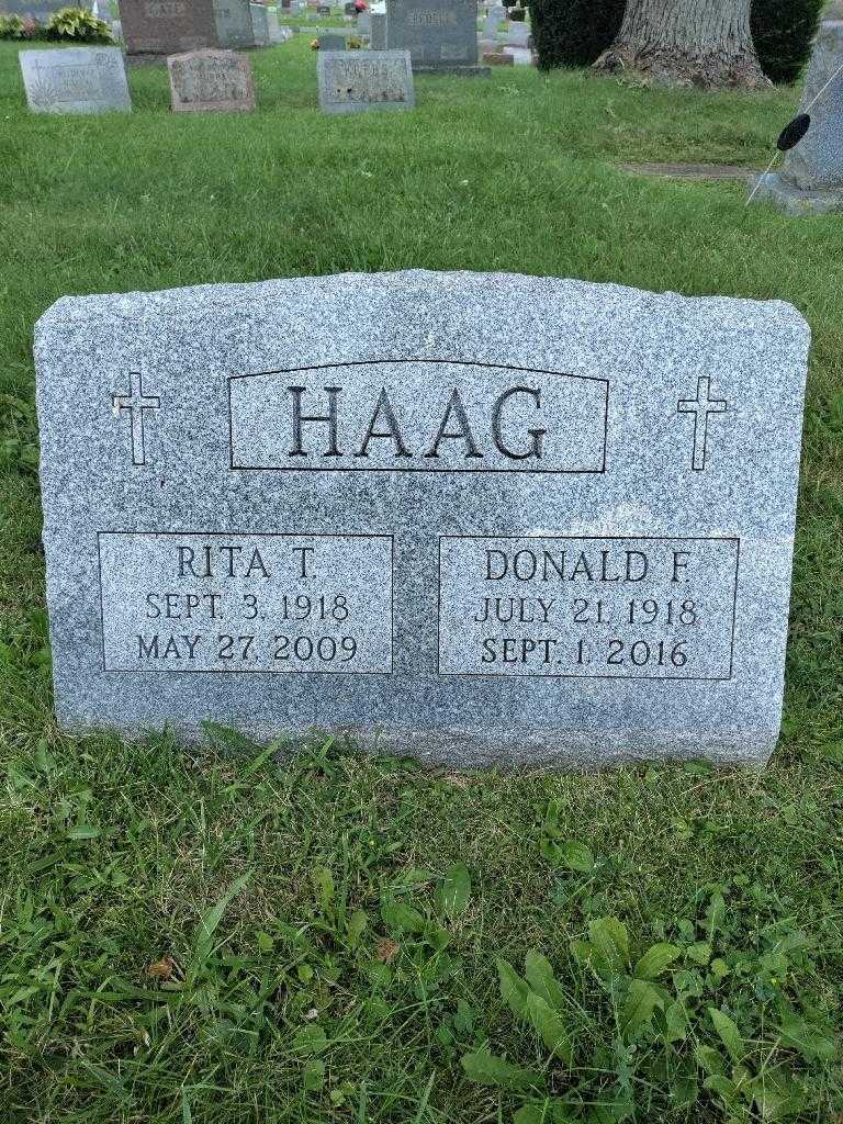 Donald F. Haag's grave. Photo 3
