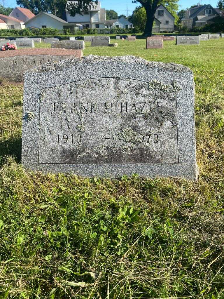 Frank H. Hazle's grave. Photo 3