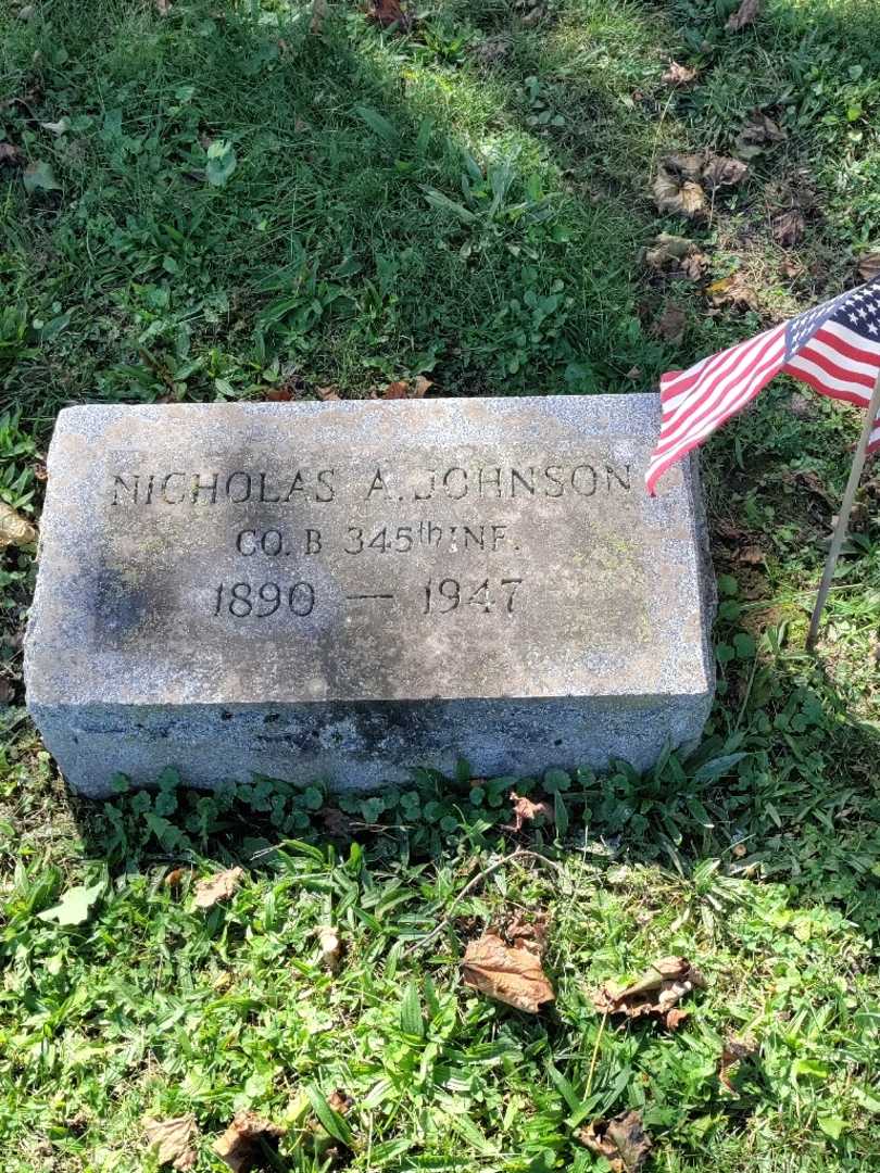 Nicholas A. Johnson's grave. Photo 3