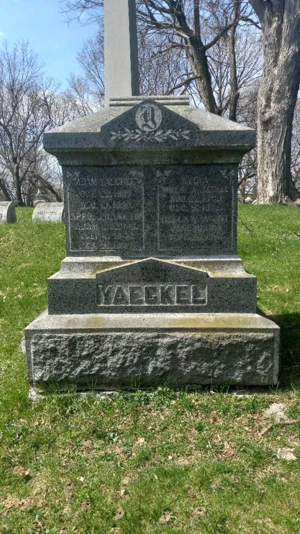 Appolonia Yaeckel's grave. Photo 2