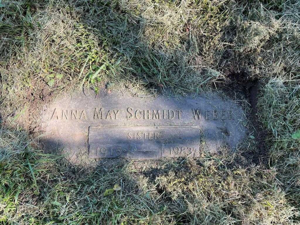 Anna May Schmidt Weber's grave. Photo 3
