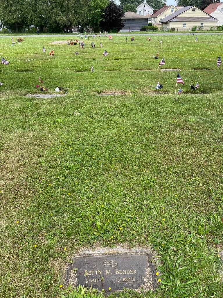 Betty M. Bender's grave. Photo 2